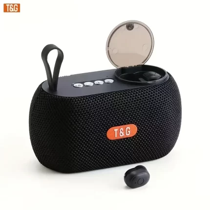 HAUT PARLEUR BLUETOOTH AVEC ECOUTEUR SANS FIL TG810 - NOIR