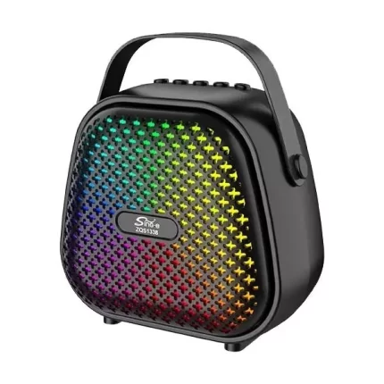 Mini haut parleur Bluetooth ZQS1338 avec Microphone sans fil - NOIR