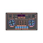 Haut Parleur Sans Fil B-V12 + 2 Microphones Sans Fil / BLEU