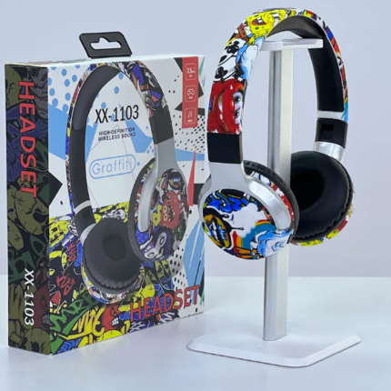 Casque Sans Fil Bluetooth Graffiti XX-1103 / Noir