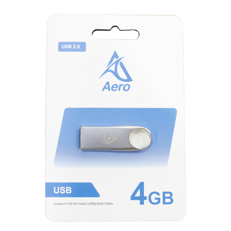 Clé USB 2.0 4 Go Couleur Verte | Boîtier Métal Rotatif 360° – Pour Transfert De Fichiers, Stockage Portable, Cadeau Personnalisable