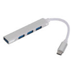 Hub USB Type-C Vers USB 3.0 - 4 Ports Silver