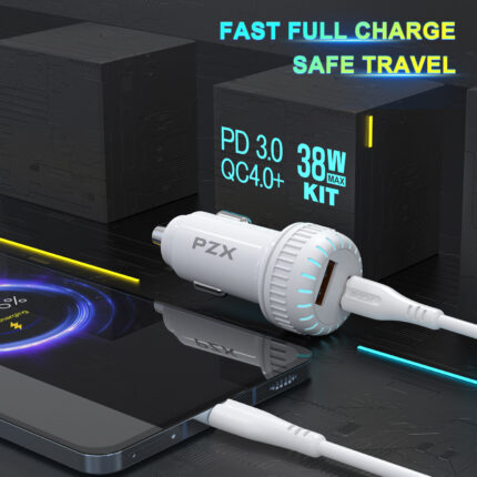 Chargeur voiture PZX 38W max c963