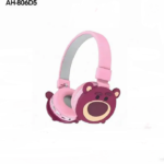 Casque Bluetooth Cartoon AH-806D5 - Rose 1 Casque Bluetooth Cartoon AH-806D5 - Rose