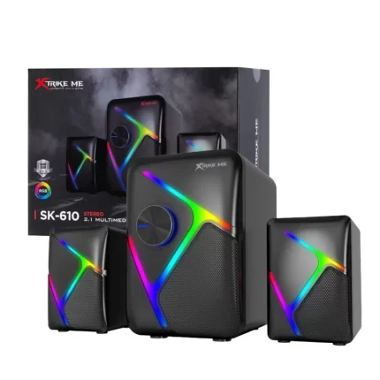 Haut Parleur Gaming Bluetooth Xtrike ME SK-610 RGB Noir