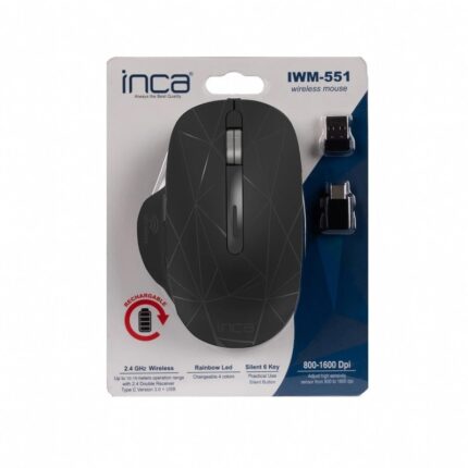 Souris Sans Fil INCA IWM-551 Rechargeable RGB