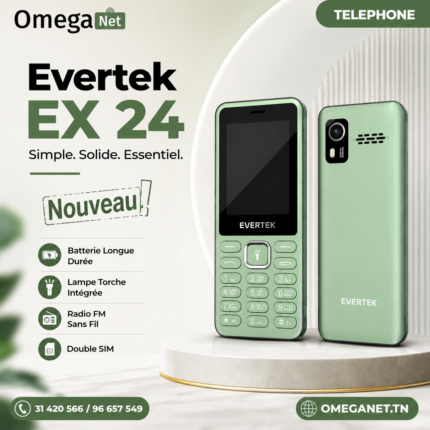 Téléphone Portable Evertek EX24 Vert