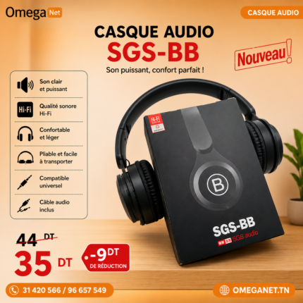 Casque Bluetooth SGS-BB Noir