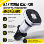 Support Téléphone Magnétique KSC-736 pour Voiture