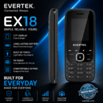 Téléphone Portable Evertek EX18 Gris
