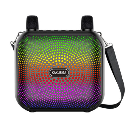 Le KAKUSIGA Haut-parleur sans fil Lanterne magique 8 pouces est un appareil multifonction conçu pour combiner son, lumière et divertissement dans un seul produit compact et portable. Il s’agit d’un haut-parleur sans fil de 8 pouces équipé d’une batterie au lithium de grande capacité, offrant une autonomie prolongée pour les fêtes, les sorties ou une utilisation à domicile sans interruption. Ce modèle intègre une fonction lanterne lumineuse “magique”, qui crée des effets d’éclairage décoratifs, idéal pour les soirées, le camping ou l’ambiance d’une pièce. Il est également livré avec deux microphones sans fil, permettant le karaoké ou les animations à deux personnes, ce qui en fait un excellent choix pour les fêtes familiales ou entre amis. Grâce à sa connectivité sans fil, il peut se connecter facilement à un smartphone ou d’autres appareils compatibles pour diffuser de la musique rapidement et simplement. En résumé, c’est un haut-parleur portable tout-en-un combinant musique, éclairage et karaoké, pensé pour le divertissement en intérieur comme en extérieur.