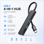 XO-HUB014B Hub USB vers Type-C à 3 Ports