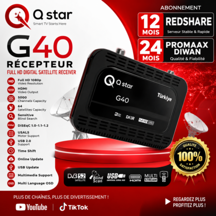 Page d’accueil 20 Récepteur Q STAR G40