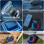 Haut-parleur Bluetooth NewRixing NR-195 8W Étanche IPX7 pour Vélo
