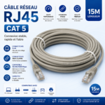Câble Réseau RJ45 CAT5 15M