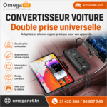 Convertisseur Voiture 12V Double Prise Universelle avec Affichage Numérique