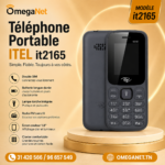 Téléphone Portable ITEL it2165 – Double SIM, Radio FM et Batterie Longue Durée