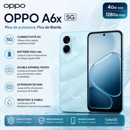OPPO A6x 5G (4GB RAM + 128GB ROM)
