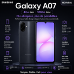 Samsung Galaxy A07 4Go / 128Go – Noir