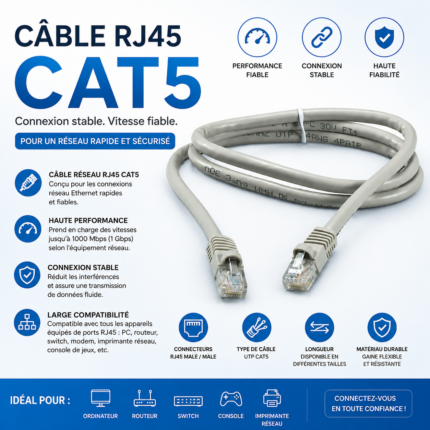 Page d’accueil 15 RJ45 CAT5