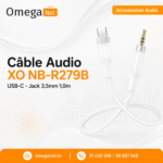 XO Câble Audio NB-R279B USB-C vers Jack 3,5mm 1,0m 1 NB-R279B