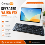 Clavier Bluetooth Pliable Vajra V18