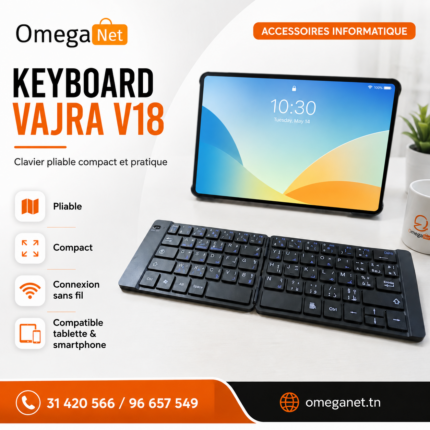 Clavier Bluetooth Pliable Vajra V18