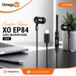 Écouteur Filaire XO EP84 avec Microphone Noir 1 Écouteur Filaire XO EP84