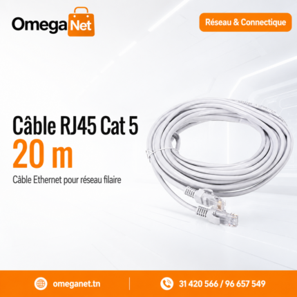 Câble RJ45 Cat 5 20 m