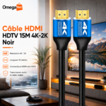 Câble HDMI HDTV 15M 4K-2K Noir 2 Câble HDMI HDTV 15M