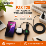 PZX T28 – Chargeur Sans Fil Magnétique 3 en 1 1 PZX T28 Chargeur Sans Fil