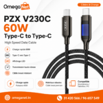 PZX V230C High Speed Data Cable 60W Type-C to Type-C 2 PZX