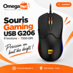 Souris Gaming USB G206 RGB 1 Souris Gaming USB G206 RGB