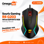 Souris Gaming R8 G203 Wired ESPORTS RGB 1 R8 G203