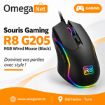 Souris Gaming R8 G205 RGB 1 Souris Gaming R8 G205 RGB