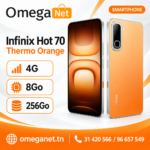 Infinix Hot 70 4G 8Go 256Go - Thermo Orange 2 Infinix Hot 70 4G