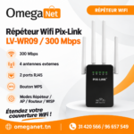 Répéteur WiFi PIX-LINK LV-WR09 300Mbps 2 Répéteur WiFi