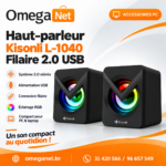 Haut-Parleur KISONLI L-1040 Filaire 2.0 USB – Noir