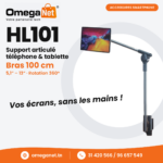 Support articulé téléphone & tablette à pince – Ezra HL101 1 Ezra HL101